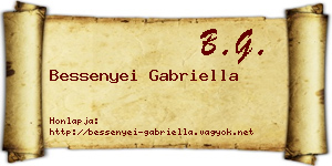 Bessenyei Gabriella névjegykártya