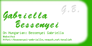 gabriella bessenyei business card